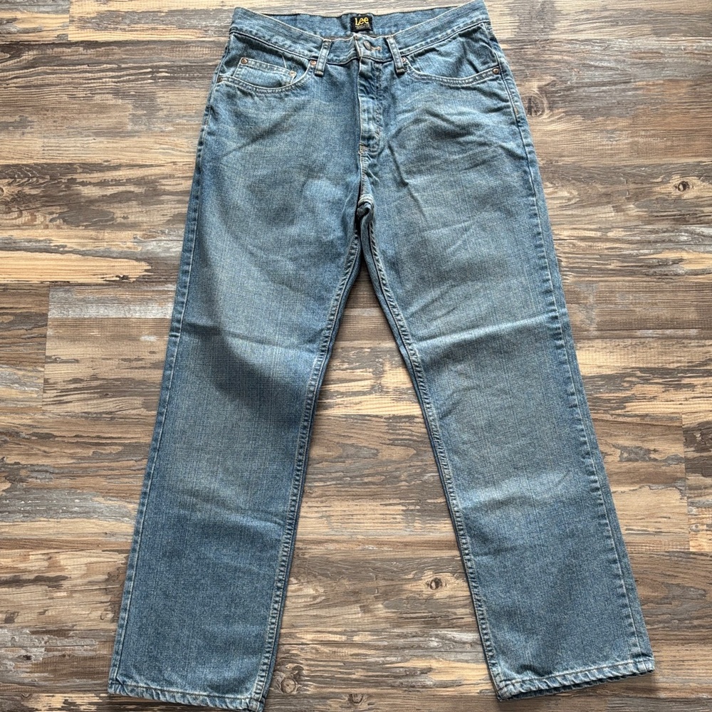 Lee Classic Blue Denim Jeans Size 32 x 30